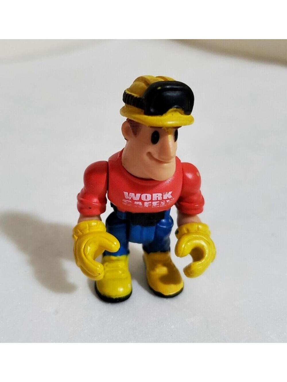 Fisher-Price Rescue Heroes Jack Hammer Figure Red Work Safety Shirt Construction